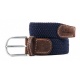 Ceinture Billybelt tressée Bleu marine