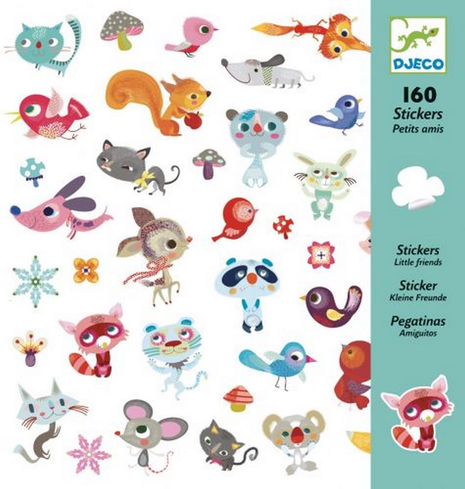 Stickers animaux 160 pièces Djeco - Le petit Souk
