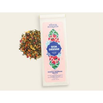 Sachet 100 g - Thé vert glacé - Goa Déesse - Mangue framboise menthe