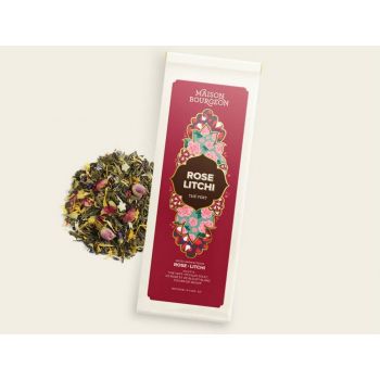 Sachet 100 g - Thé vert - Rose litchi - Bio