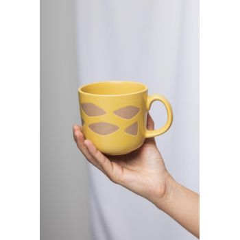 Mug Art deco - 400 ml - Jaune