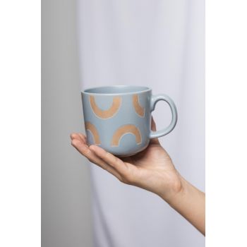 Mug Art deco - 400 ml - Gris 