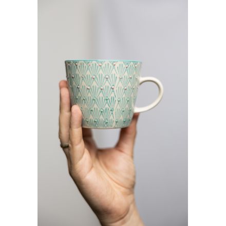 Tasse - Art deco - 275 ml - Triangles bleus