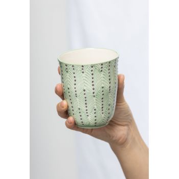 Mug - Motifs Verts - 300 ml 