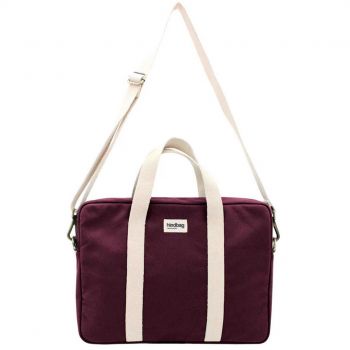 Sac ordinateur - Pierre - Prune 