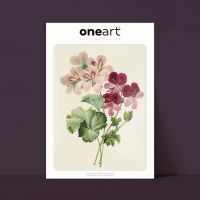 Affiche One Art - 30x40 cm - Geranium