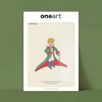 Affiche One Art - 30x40 cm - Le Petit Prince - Portrait en majesté