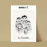 Affiche One Art - 30x40 cm - Atelier Dazat - La Famille