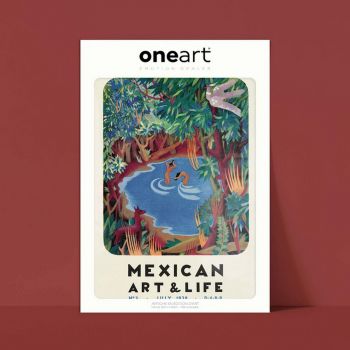 Affiche One Art - 30x40 cm - Mexican Art & Life Numéro 3