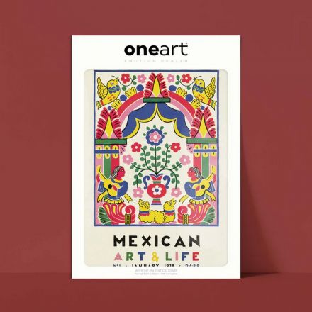 Affiche One Art - 30x40 cm - Mexican Art & Life Numéro 1