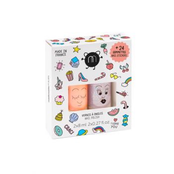 Vernis + Stickers pour ongles - Crac