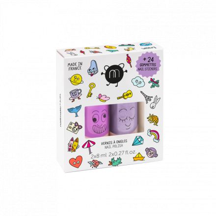 Vernis + Stickers pour ongles - WOW