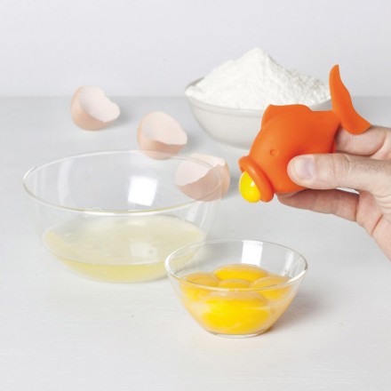 Séparateur de blanc et jaune d'œuf - Plastique alimentaire - 12 cm - Rose  clair